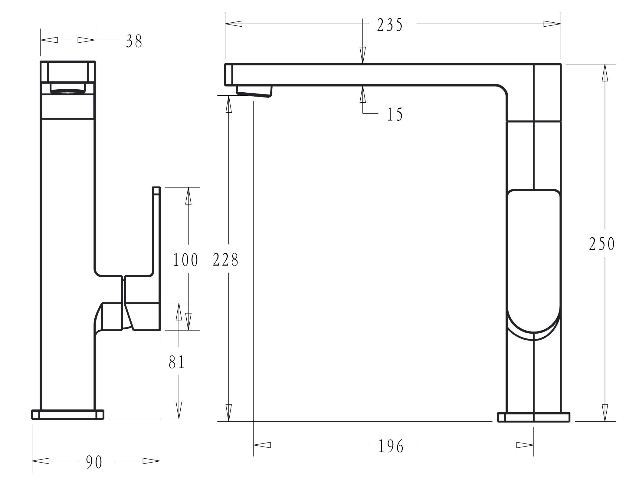 Flores Kitchen Mixer - Neche Interiors