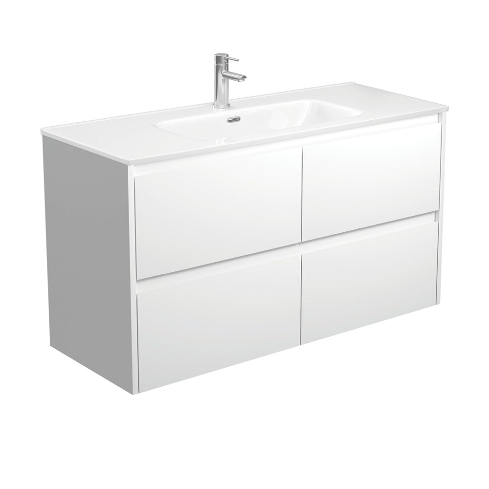 Joli Amato Satin White Wall-Hung Vanity