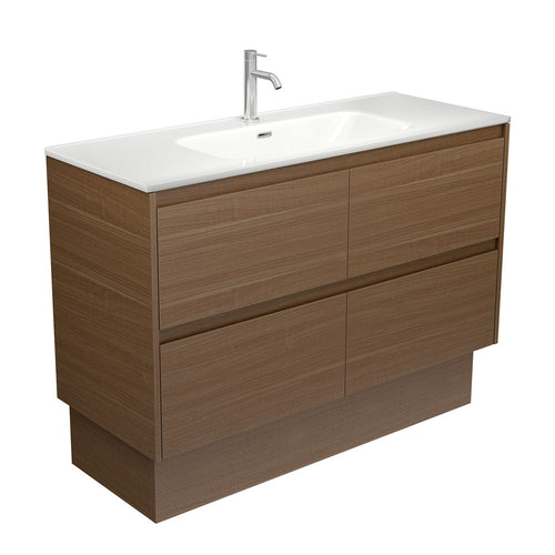 Joli Amato 1200 Walnut Vanity On Kick