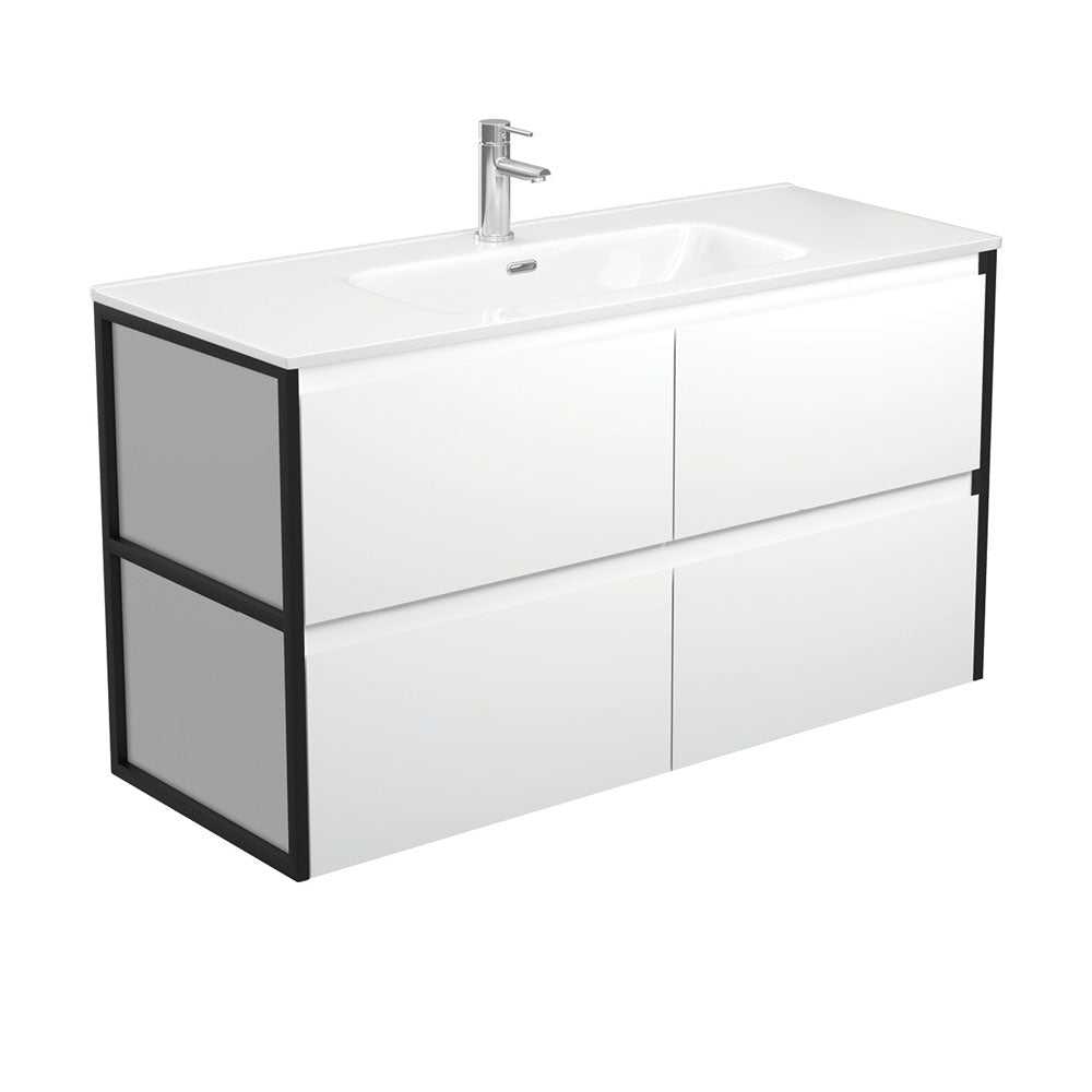 Joli Amato Satin White Wall-Hung Vanity