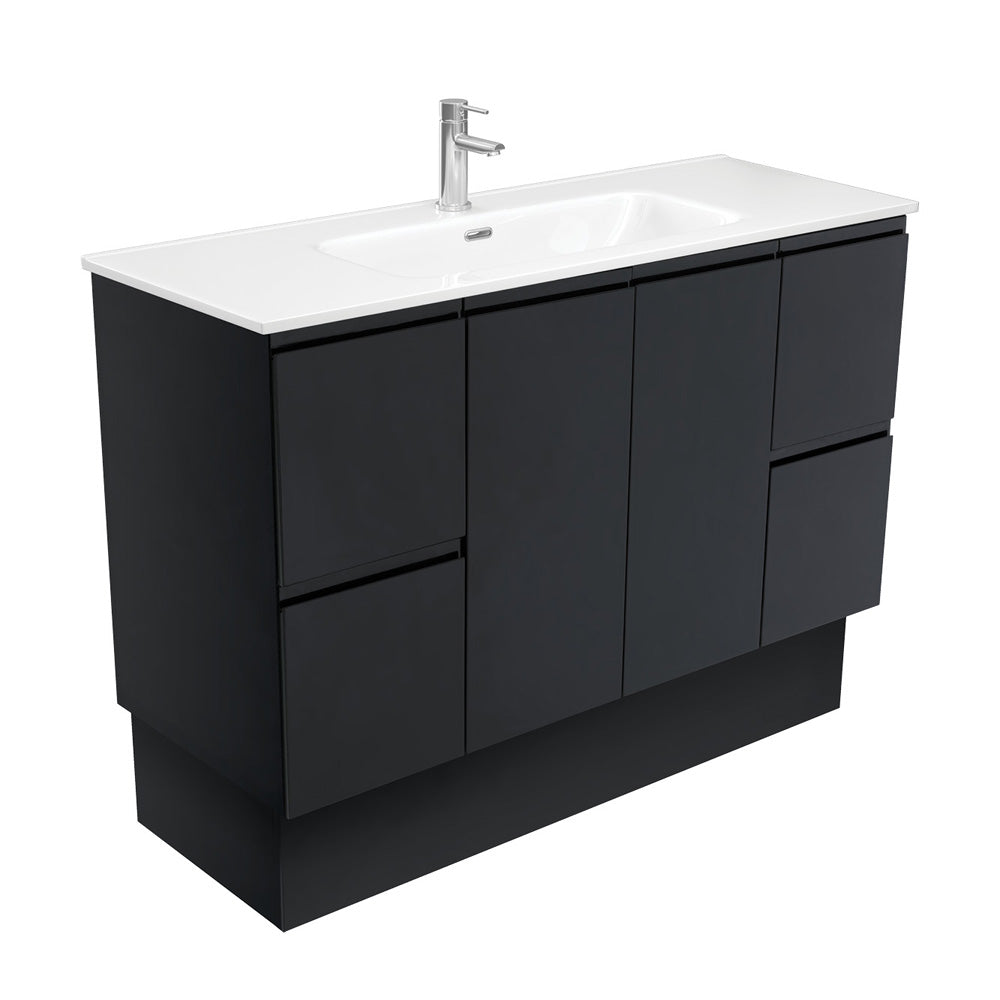 Joli Fingerpull Satin Black Vanity On Kickboard