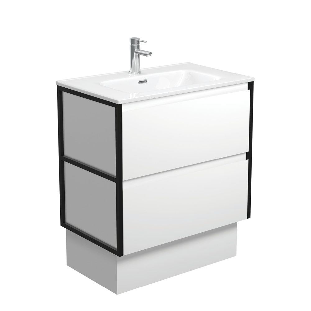 Joli Amato Satin White Vanity On Kick