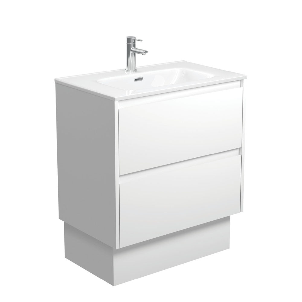 Joli Amato Satin White Vanity On Kick