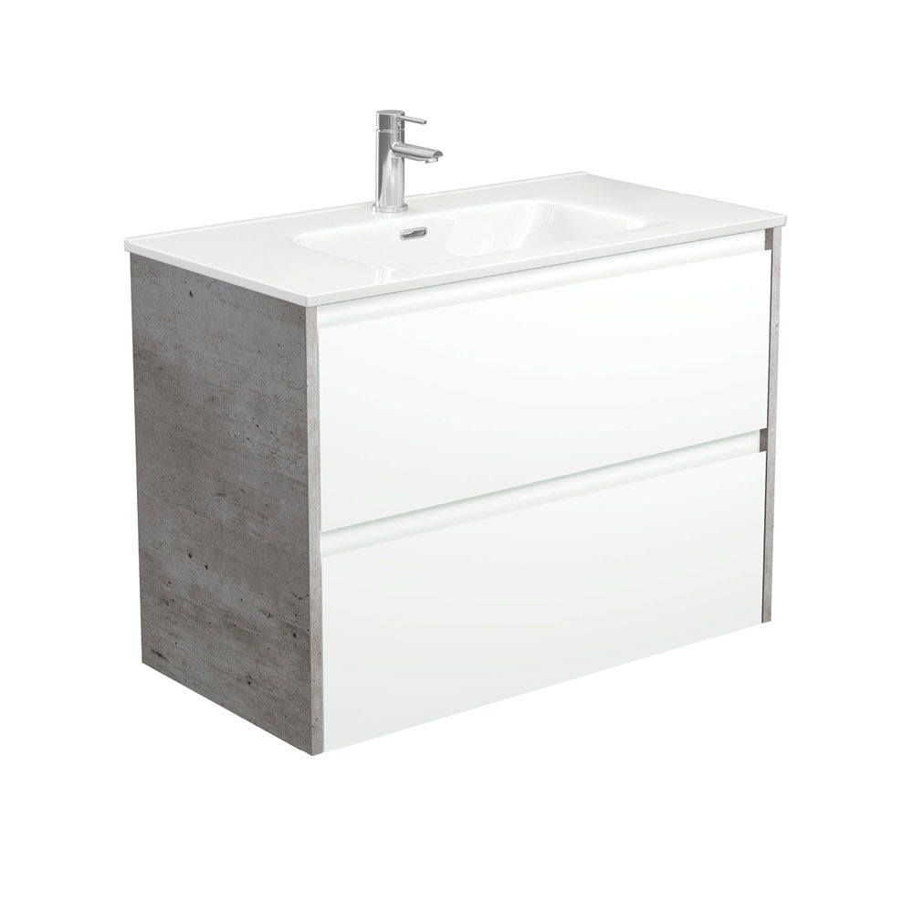 Joli Amato Satin White Wall-Hung Vanity