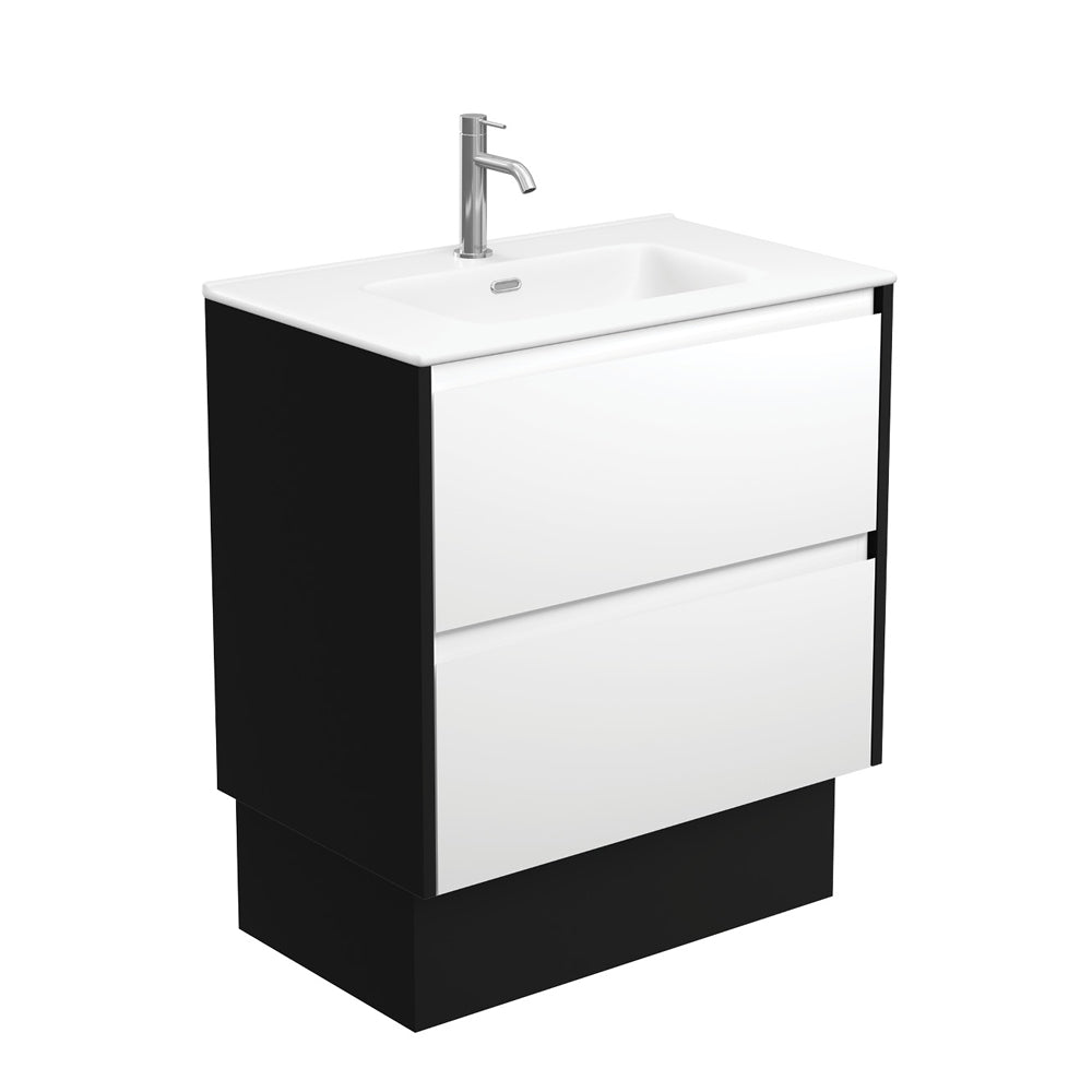 Joli Matte Amato Satin White Vanity On Kickboard with
