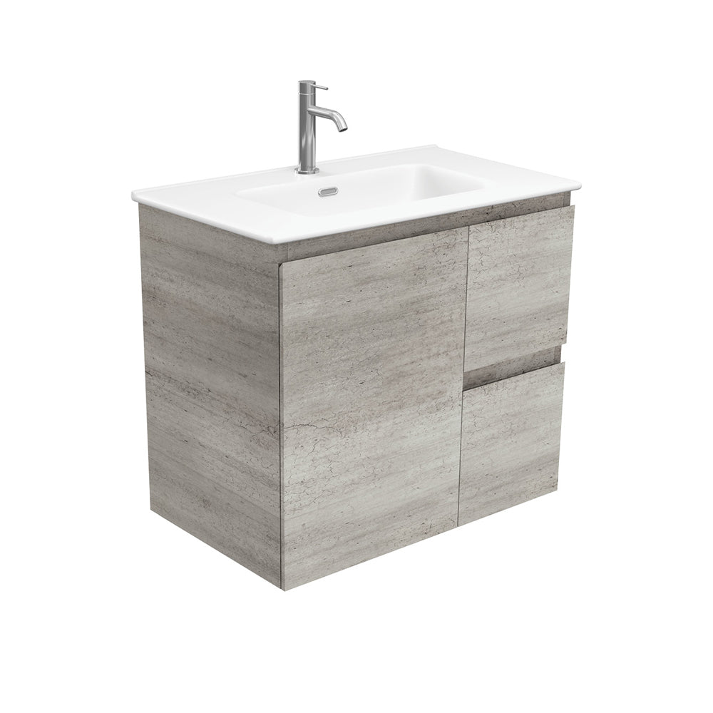 Joli Matte Edge Industrial Wall Hung Vanity