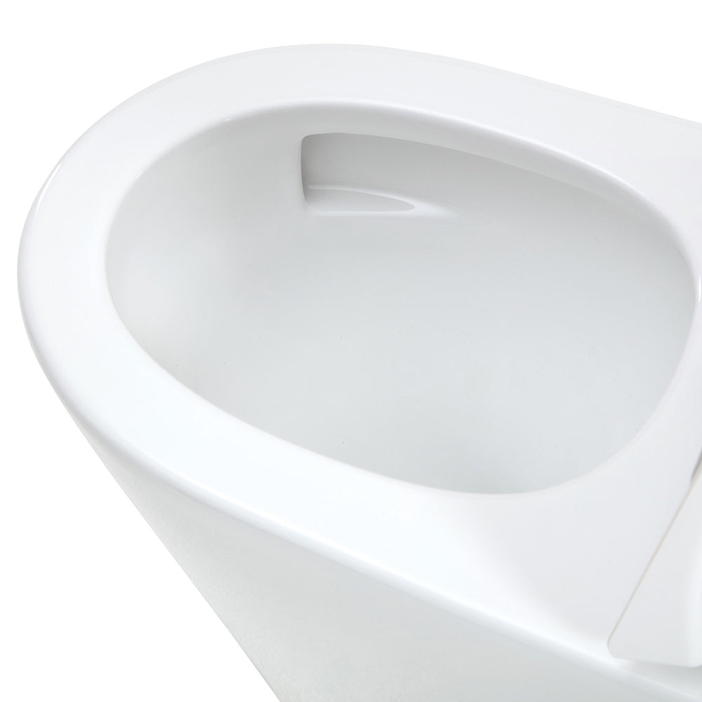 Isabella Junior Tornado Flush Back-to-Wall Toilet Suite, Black Seat - Neche Interiors