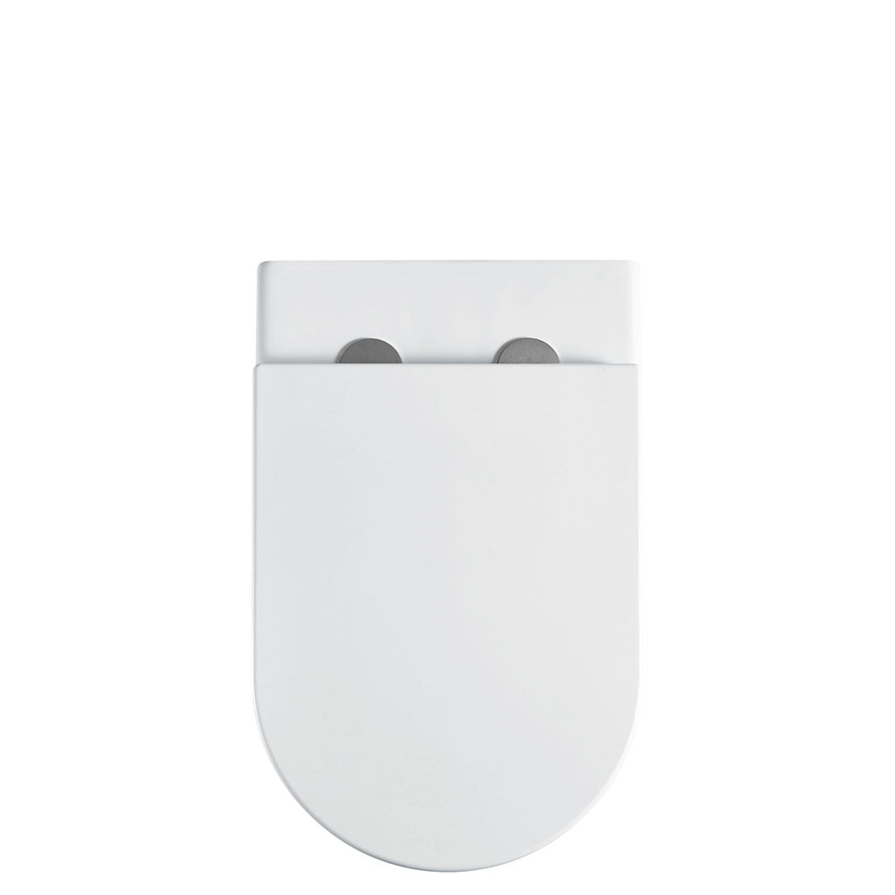 Alix Ambulant Wall-Faced Toilet Suite, Gloss White - Neche Interiors