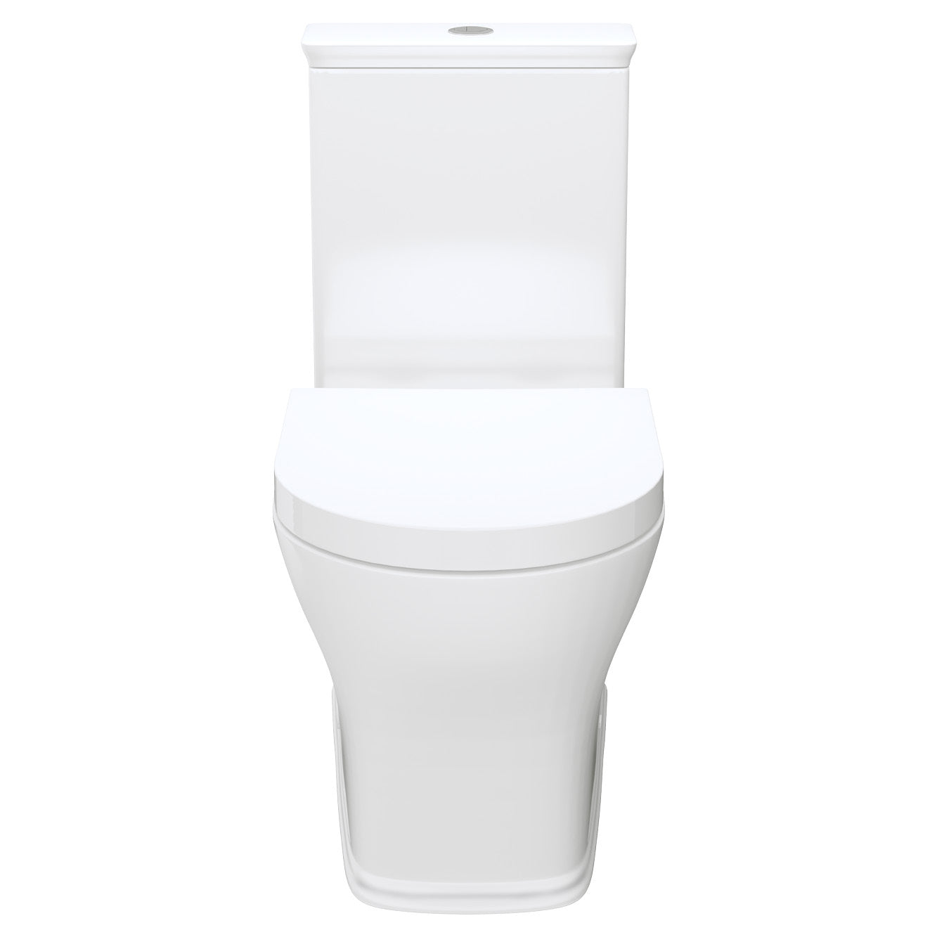 Lillian Tornado Flush Back-to-Wall Toilet Suite, Gloss White - Neche Interiors