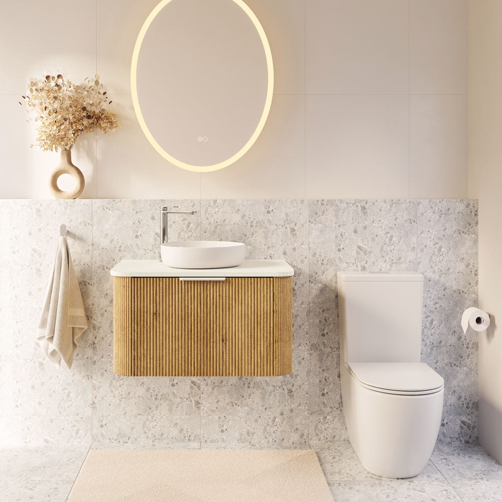 Joli Tornado Flush Back-to-Wall Toilet Suite, Gloss White - Neche Interiors
