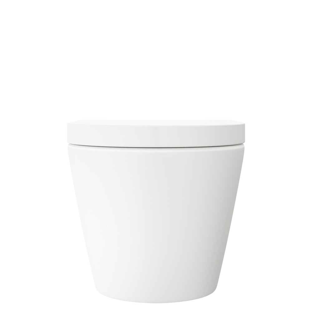 Koko Tornado Flush Wall Hung Toilet Suite, Matte White - Neche Interiors