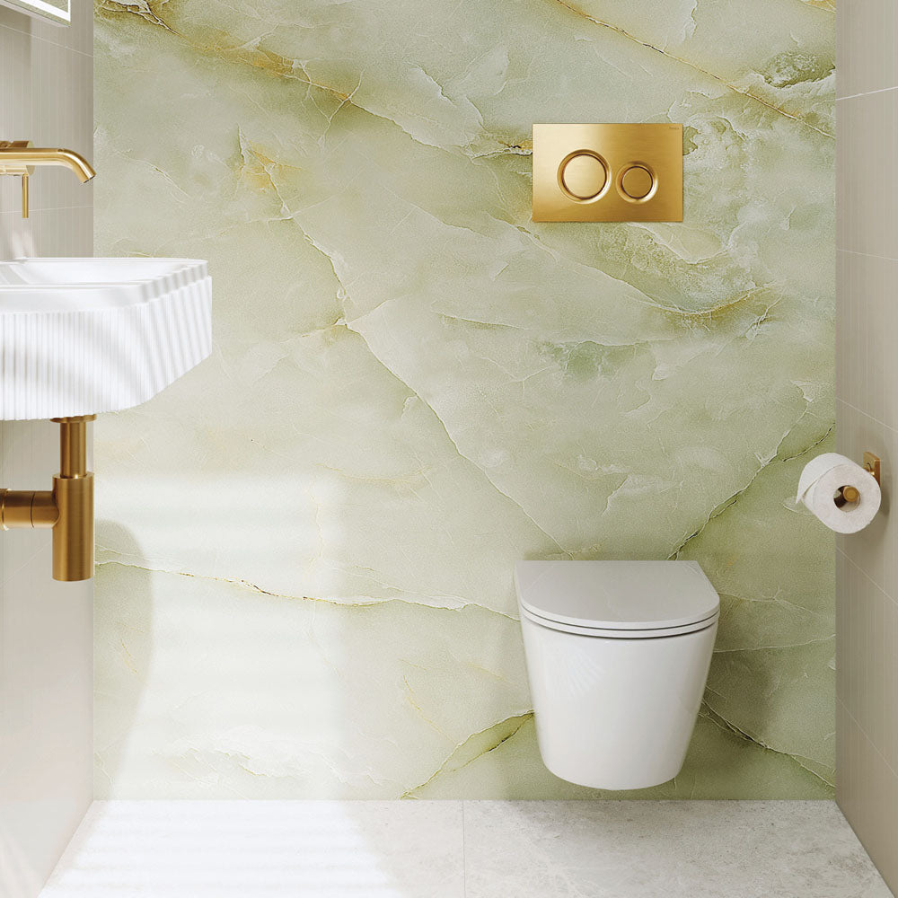 Koko Tornado Flush Wall Hung Toilet Suite, Matte White with Slim Seat - Neche Interiors