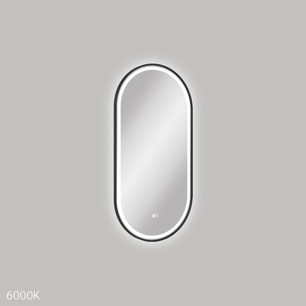 Empire LED Matte Black Framed Mirror