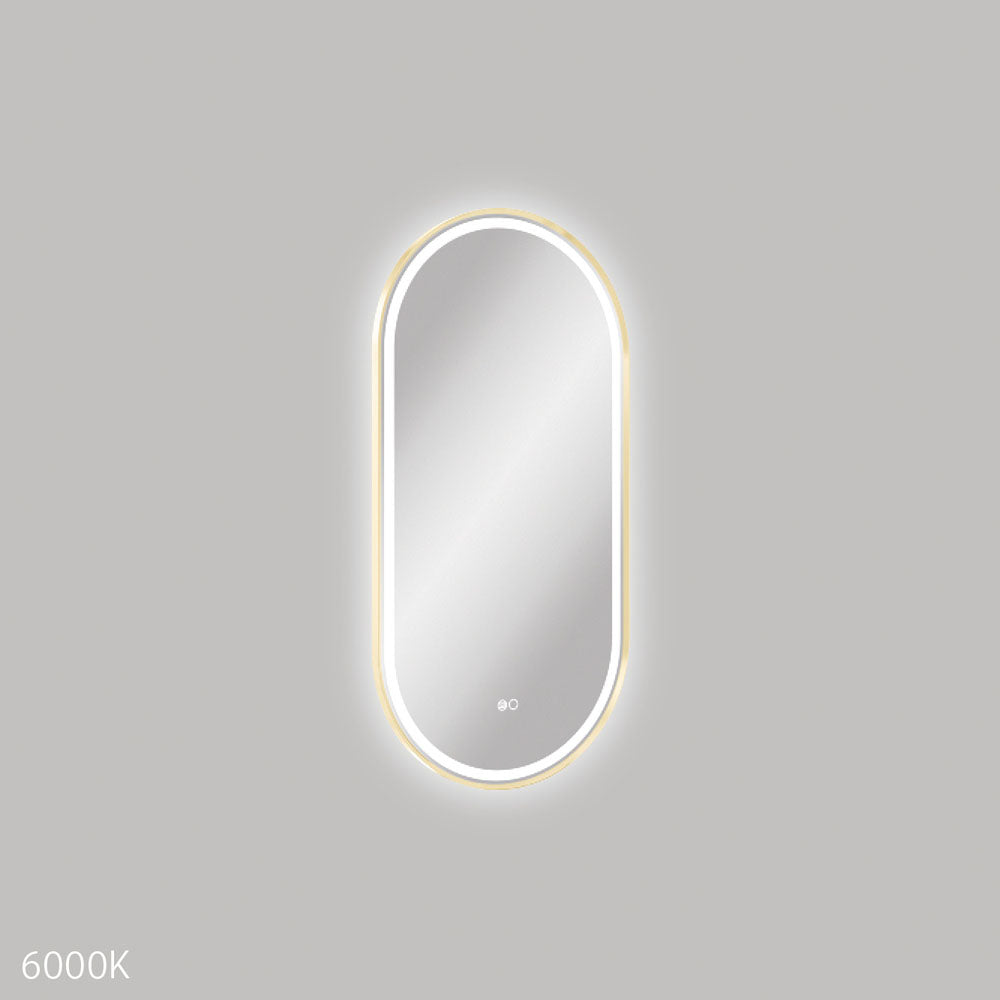 Empire LED Urban Brass Framed Mirror