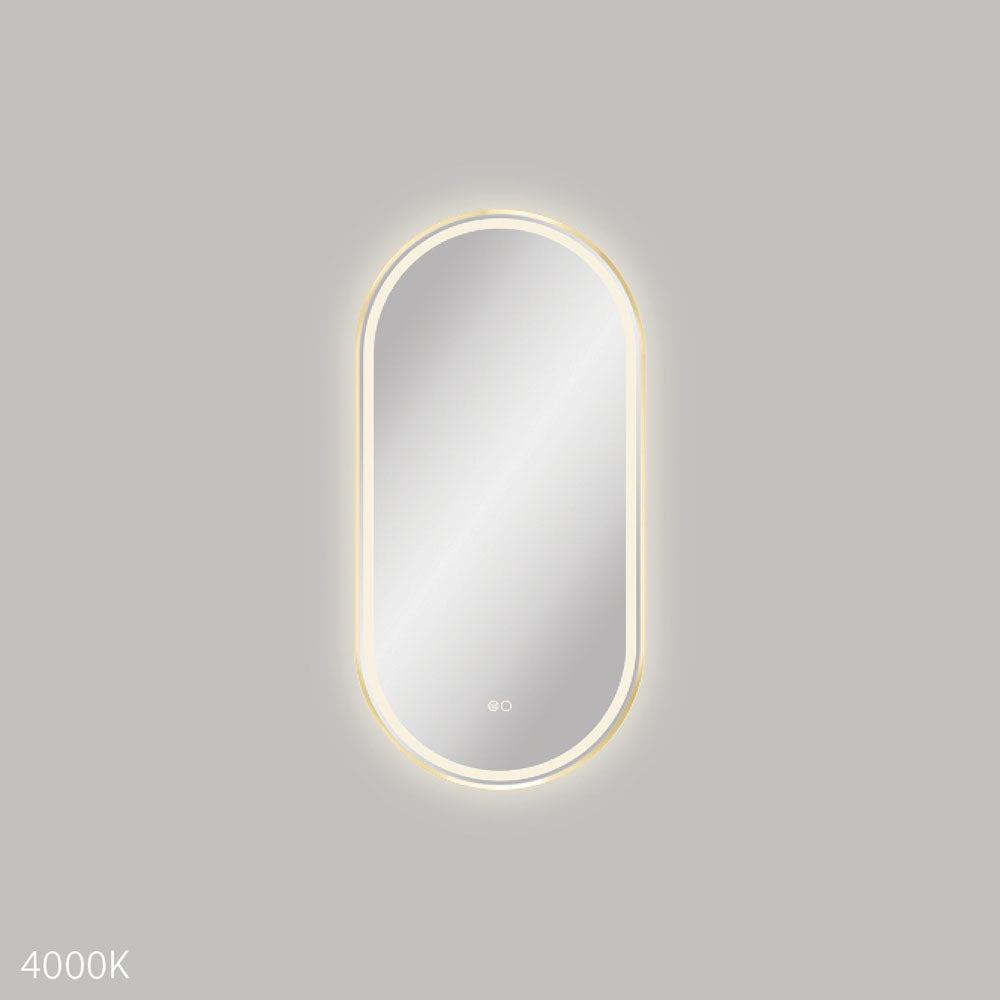 Empire LED Urban Brass Framed Mirror