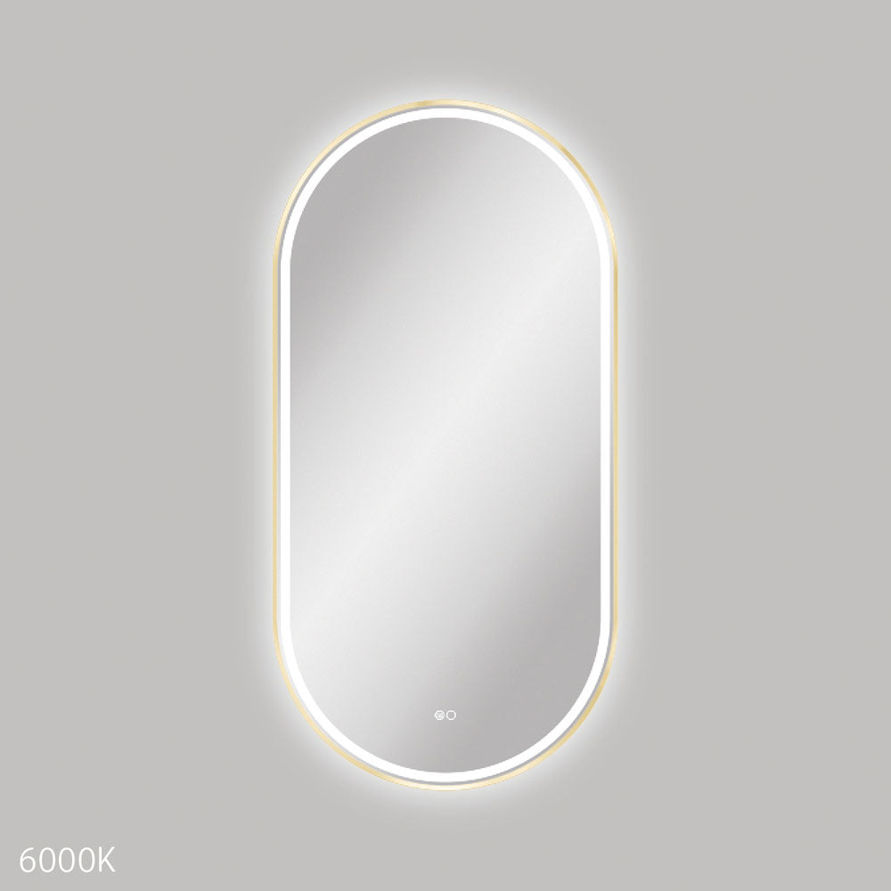 Empire LED Urban Brass Framed Mirror