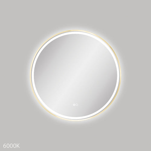 Reba LED Urban Brass Framed Mirror