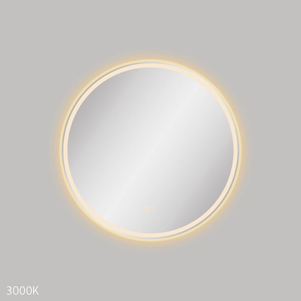 Reba LED Urban Brass Framed Mirror