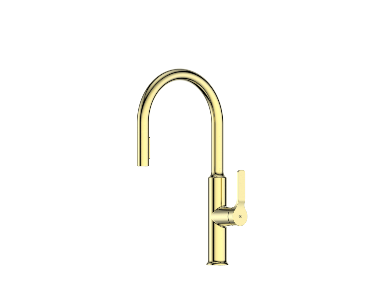 Craft Pulldown Kitchen Mixer with Prep Spout - PVD Brushed Brass (LF24803543BB)