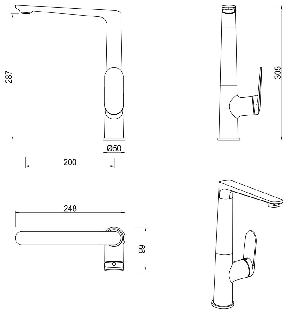 Lantra Sink Mixer - Neche Interiors