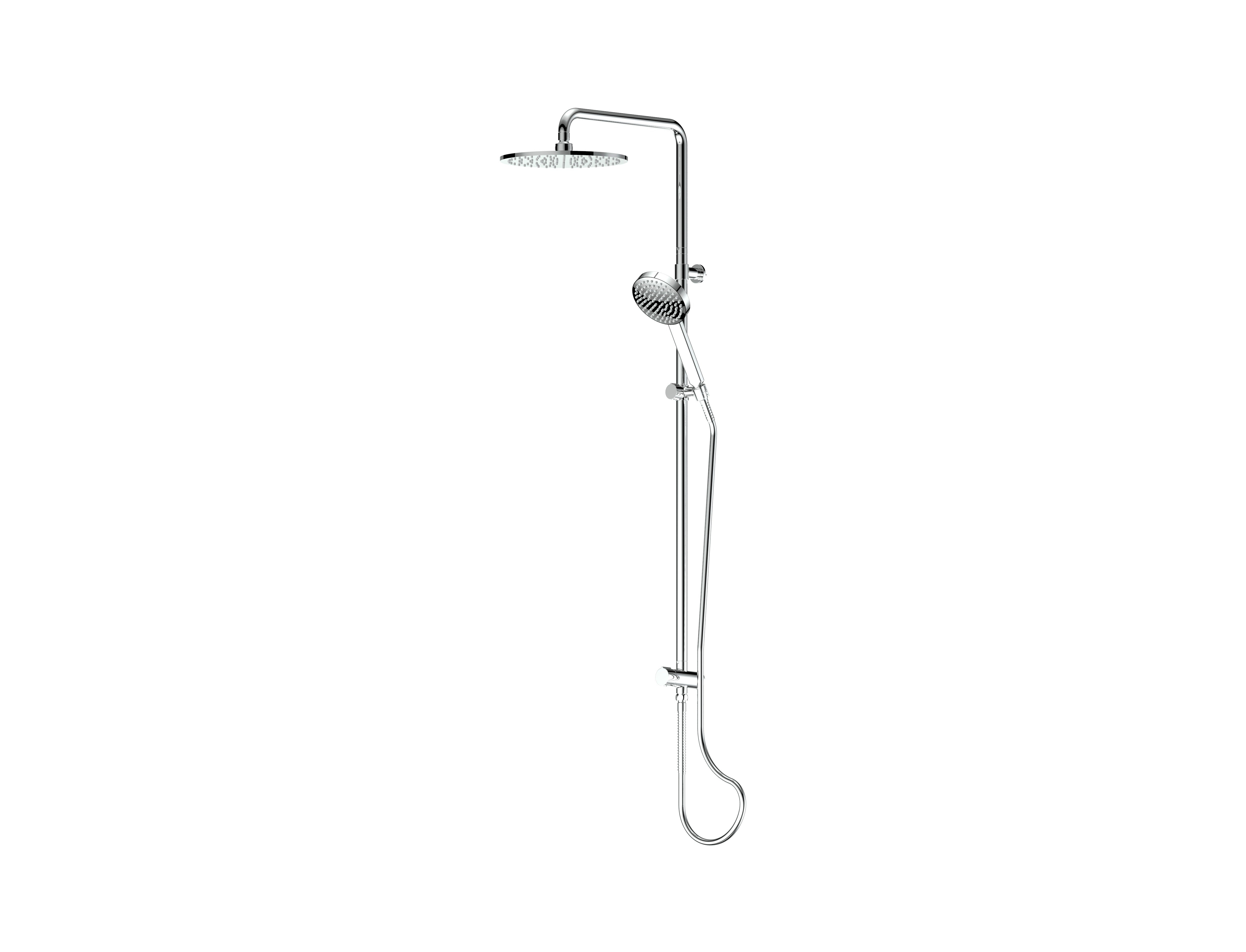 Lavish Brass Twin Rail Shower
