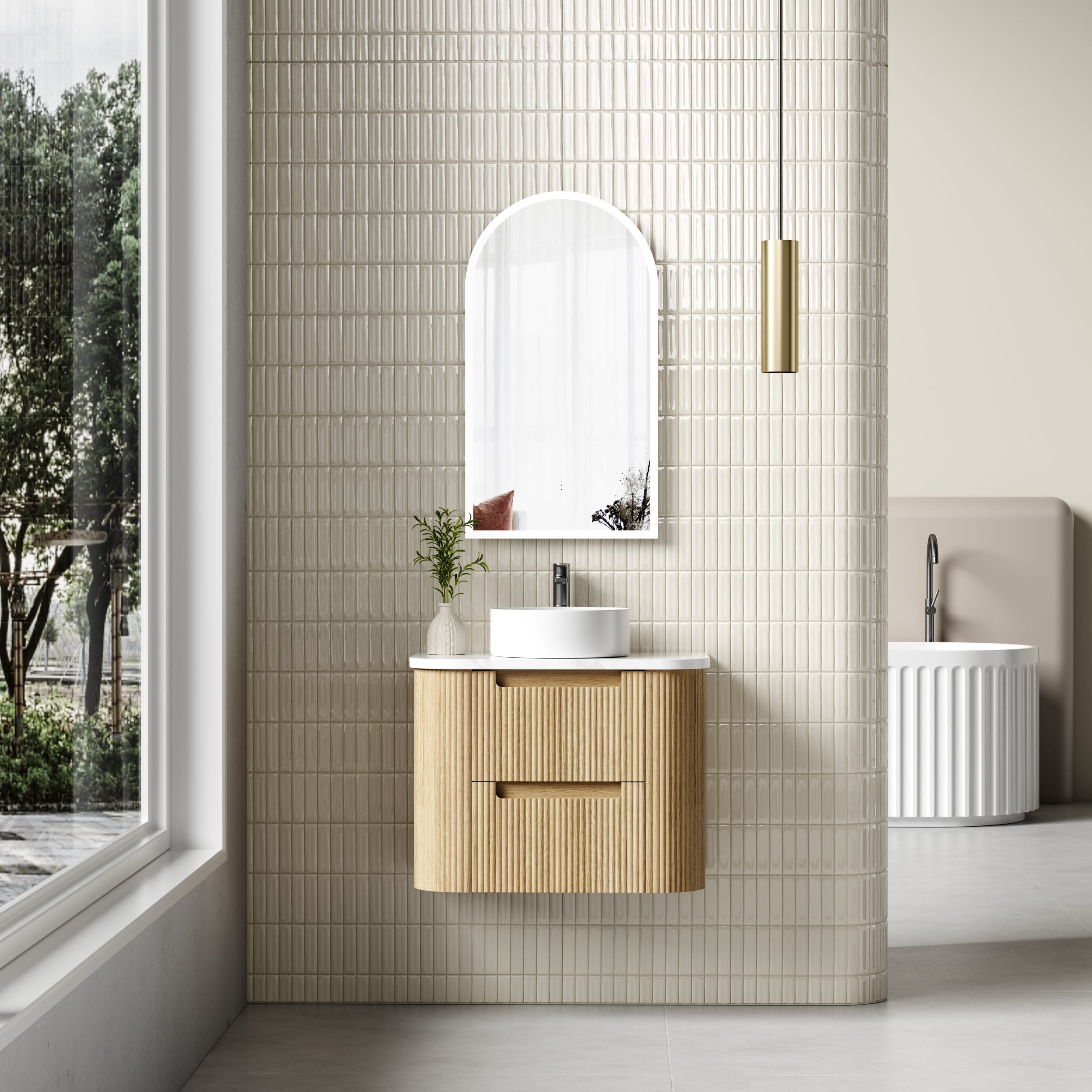 Varcelli Tier Wall Hung Vanity - Neche Interiors