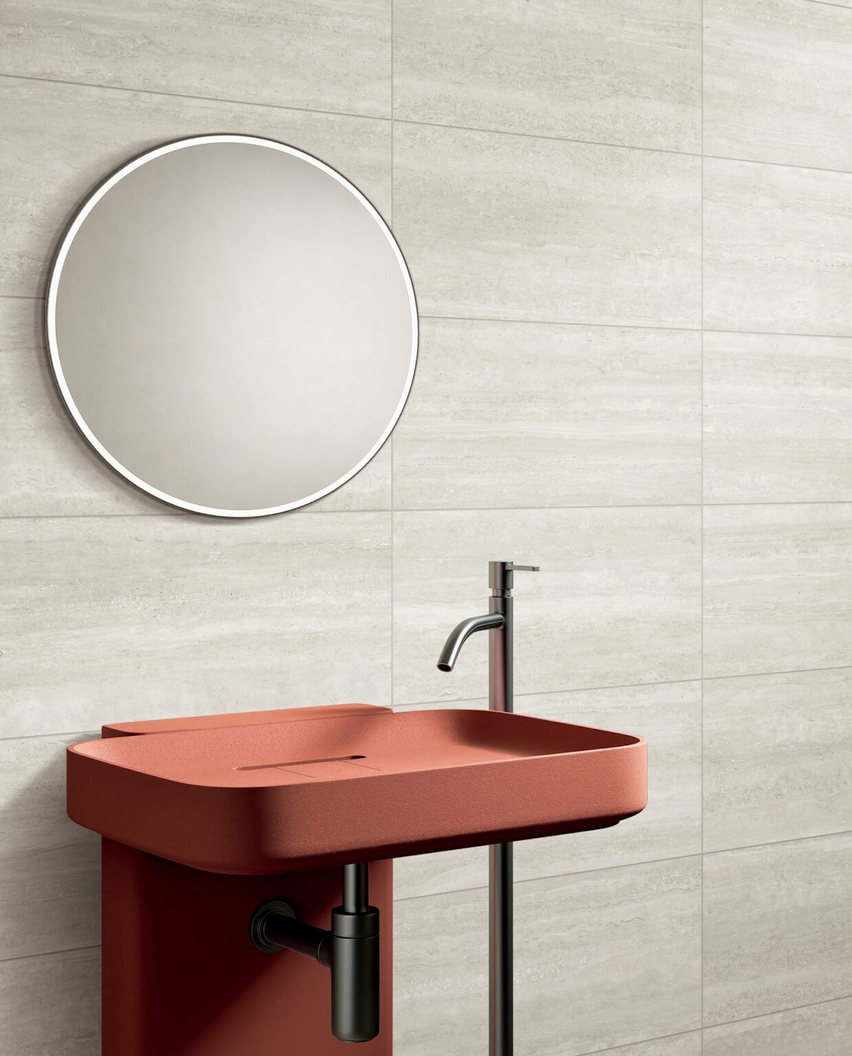 Norcia Vein Cut Travertine Porcelain Tile - Neche Interiors