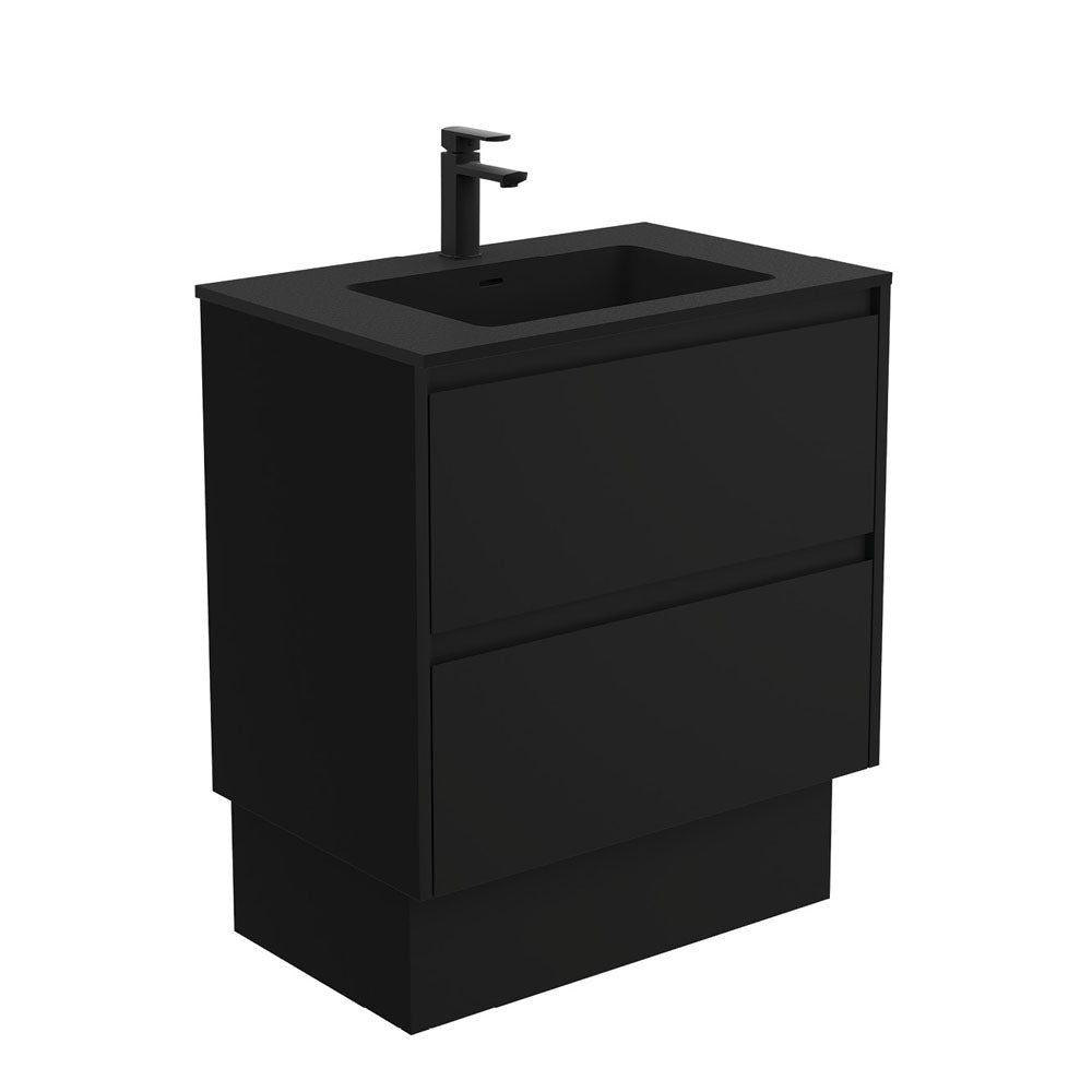 Montana Amato Satin Black Vanity On Kick