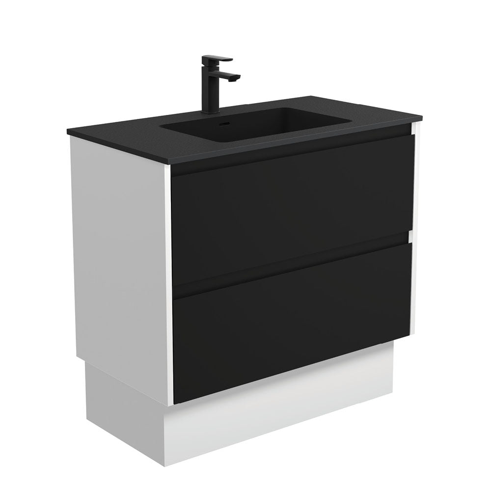 Montana Amato Satin Black Vanity On Kick