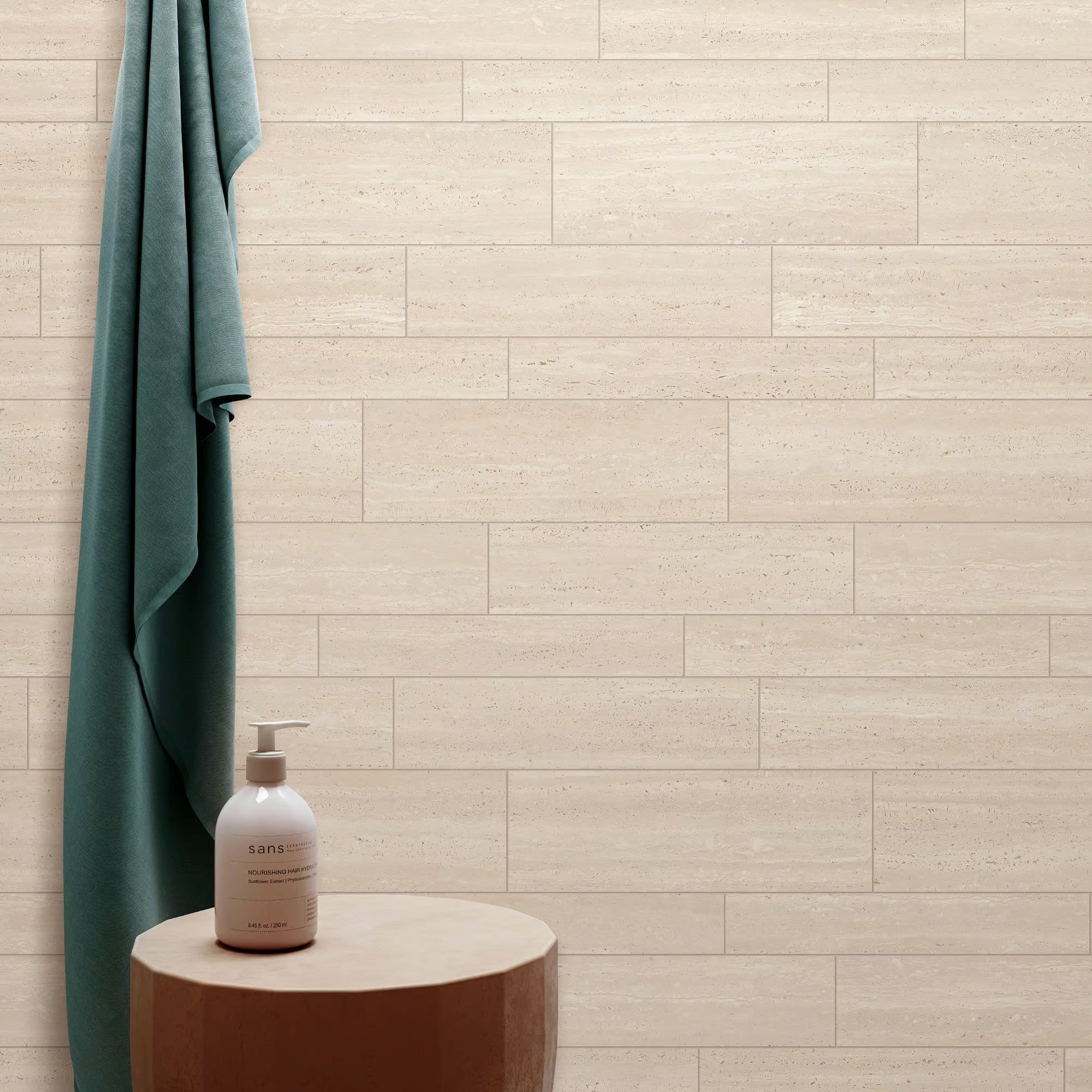 Miura Vein Cut Travertine Porcelain Tile - Niche Interiors