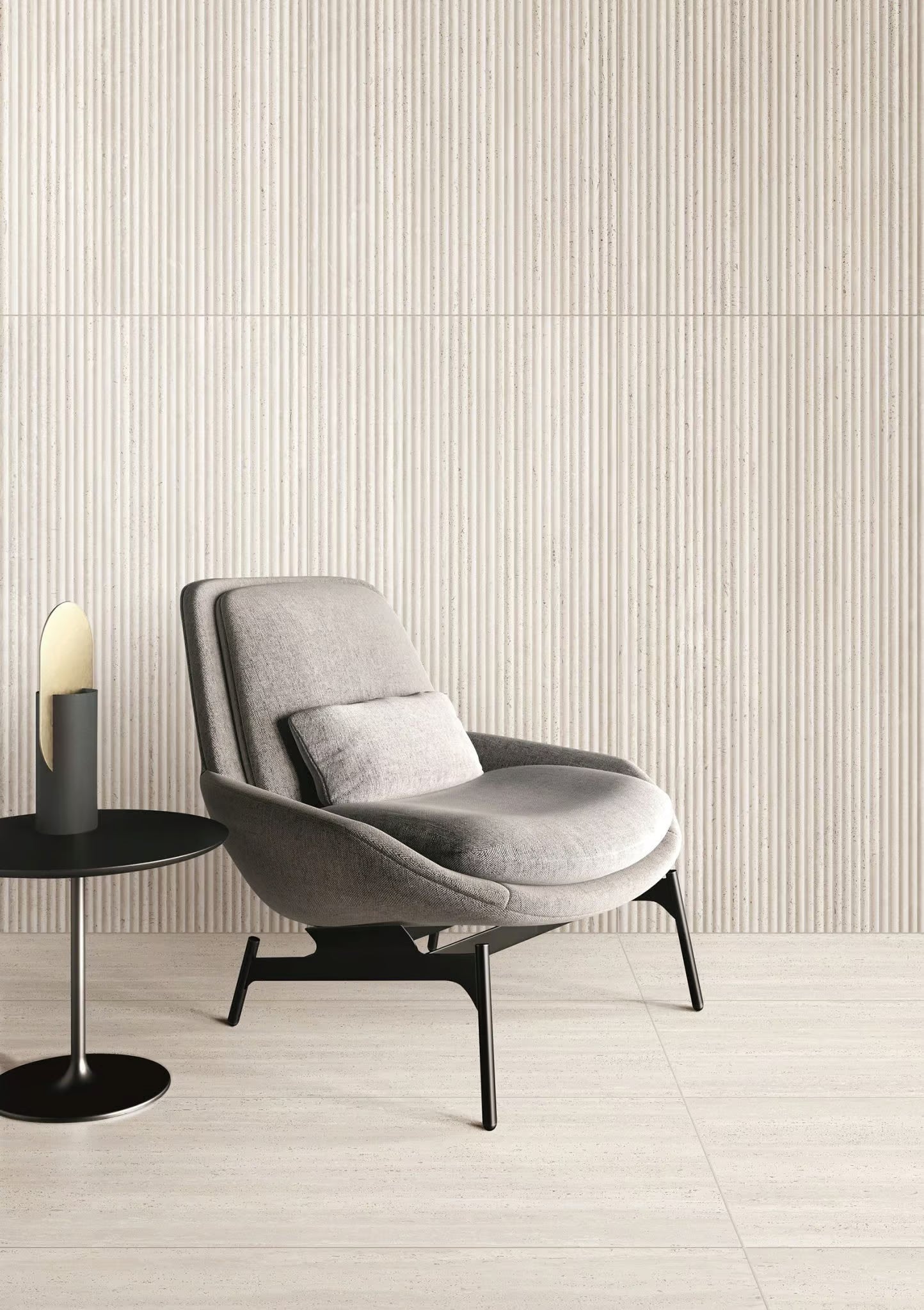 Miura Vein Cut Travertine Porcelain Tile - Niche Interiors