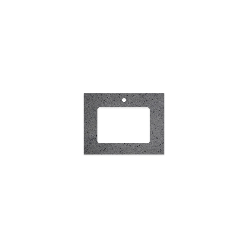 Moonscape Solid Surface Top Rectangular Full Depth with Single Undermount Basin Hole & Tap Hole