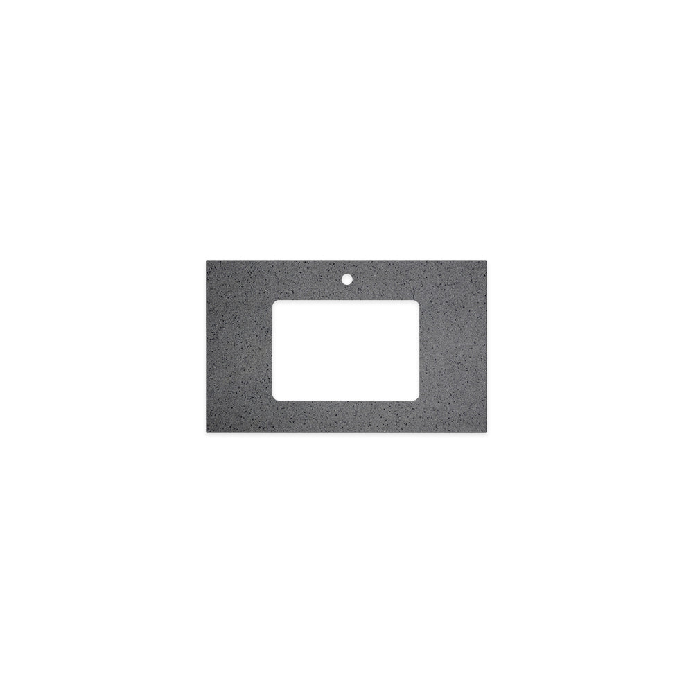 Moonscape Solid Surface Top Rectangular Full Depth with Single Undermount Basin Hole & Tap Hole - Neche Interiors