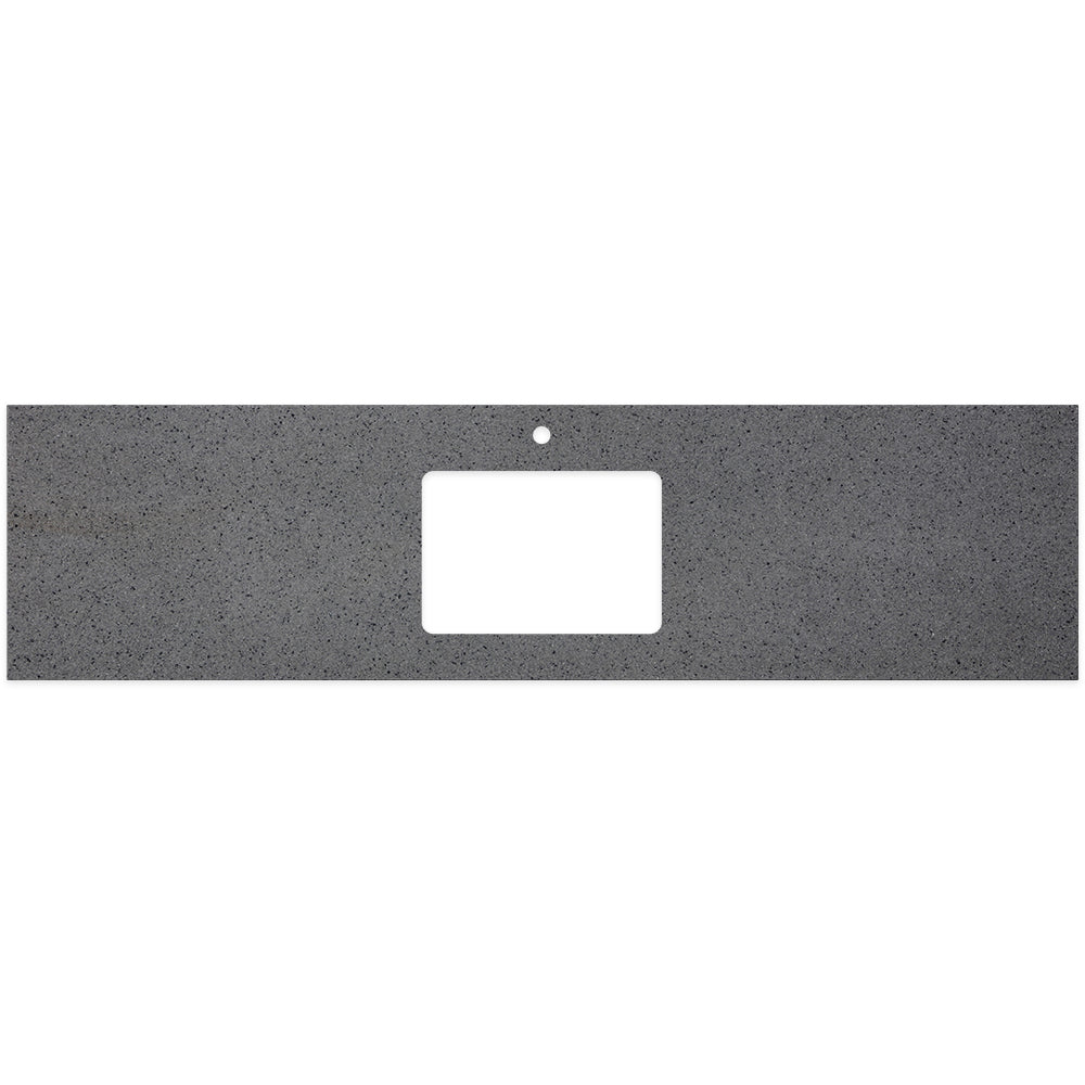 Moonscape Solid Surface Top Rectangular Full Depth with Single Undermount Basin Hole & Tap Hole - Neche Interiors