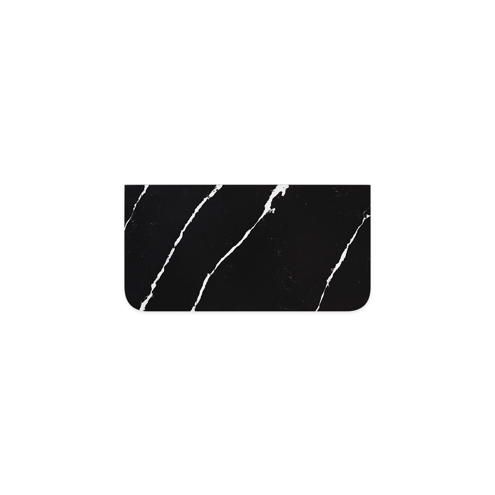 Nero Vena Silica Free Stone Top Curved Full Depth - Neche Interiors