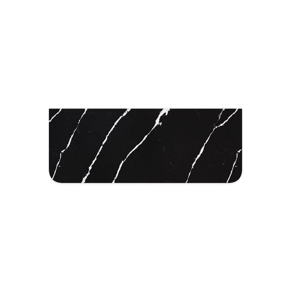 Nero Vena Silica Free Stone Top Curved Full Depth - Neche Interiors