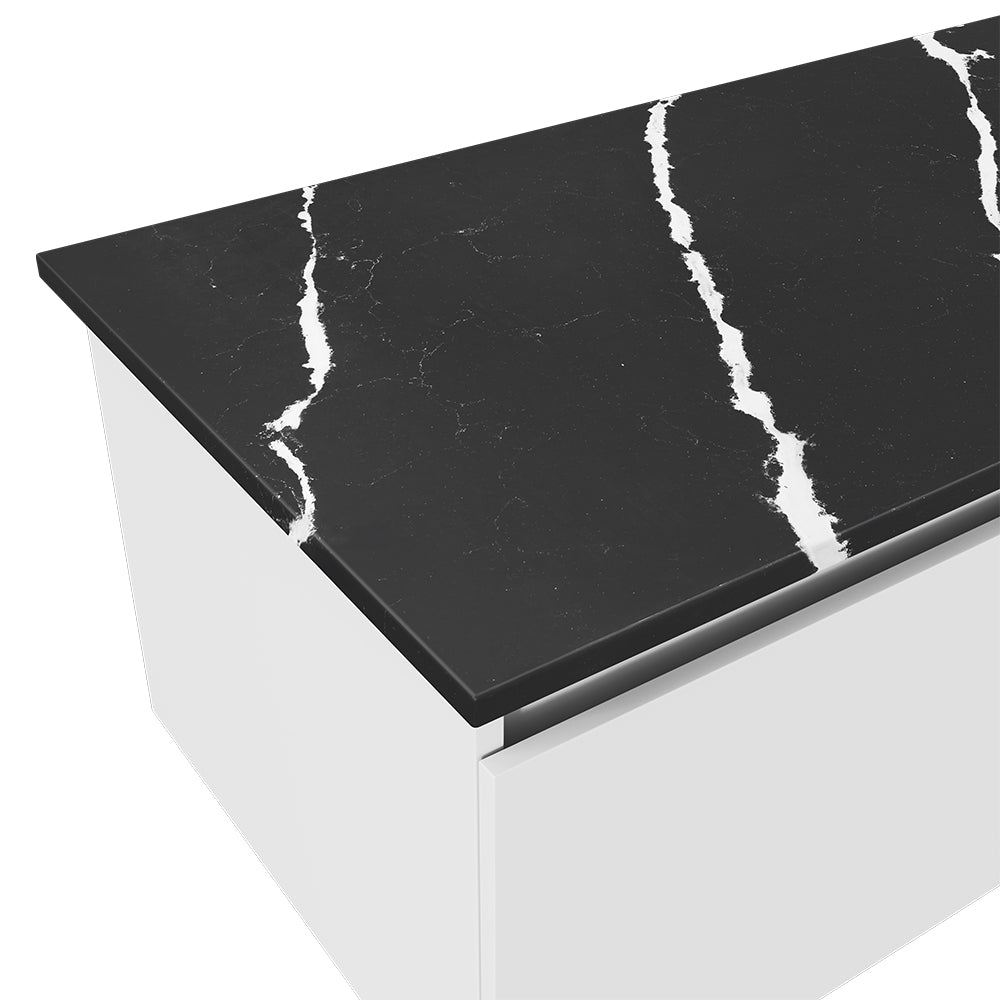 Nero Vena Silica Free Stone Top Rectangular Full Depth