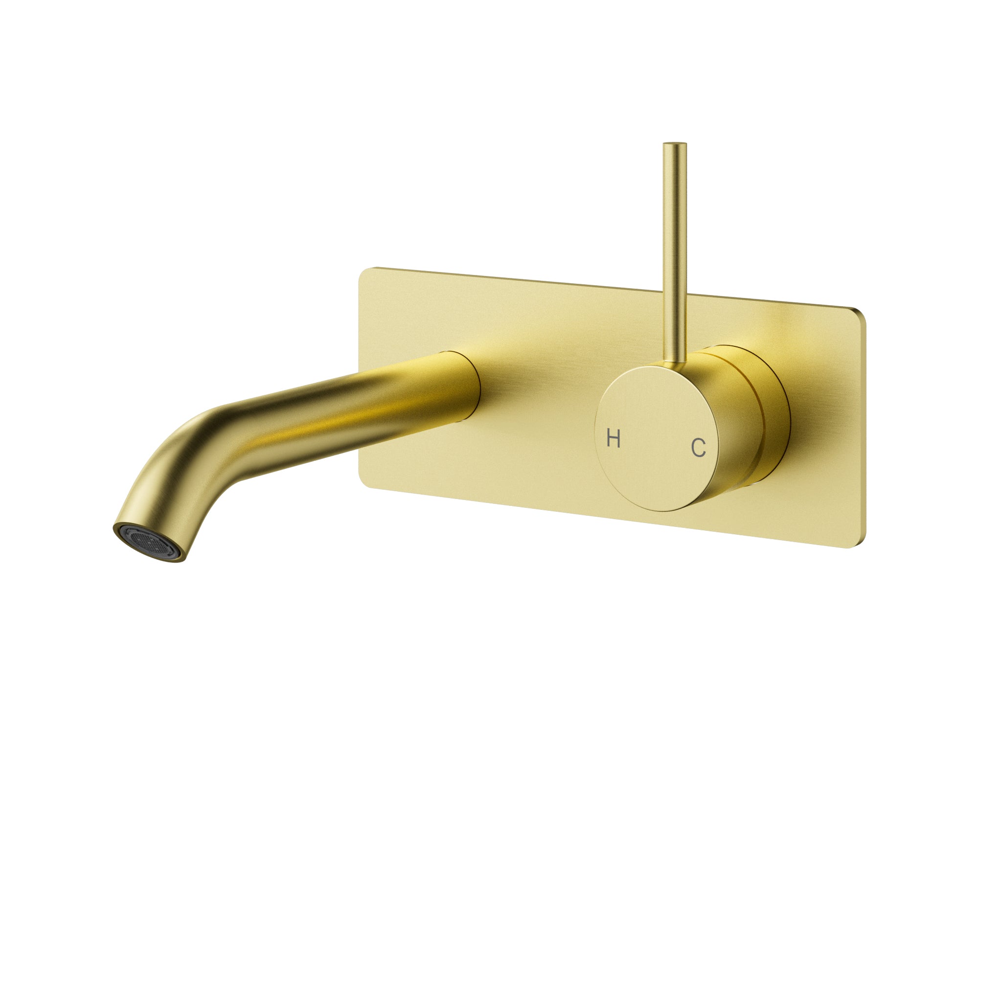 Otus Slimline Lever Up Wall Basin Mixer