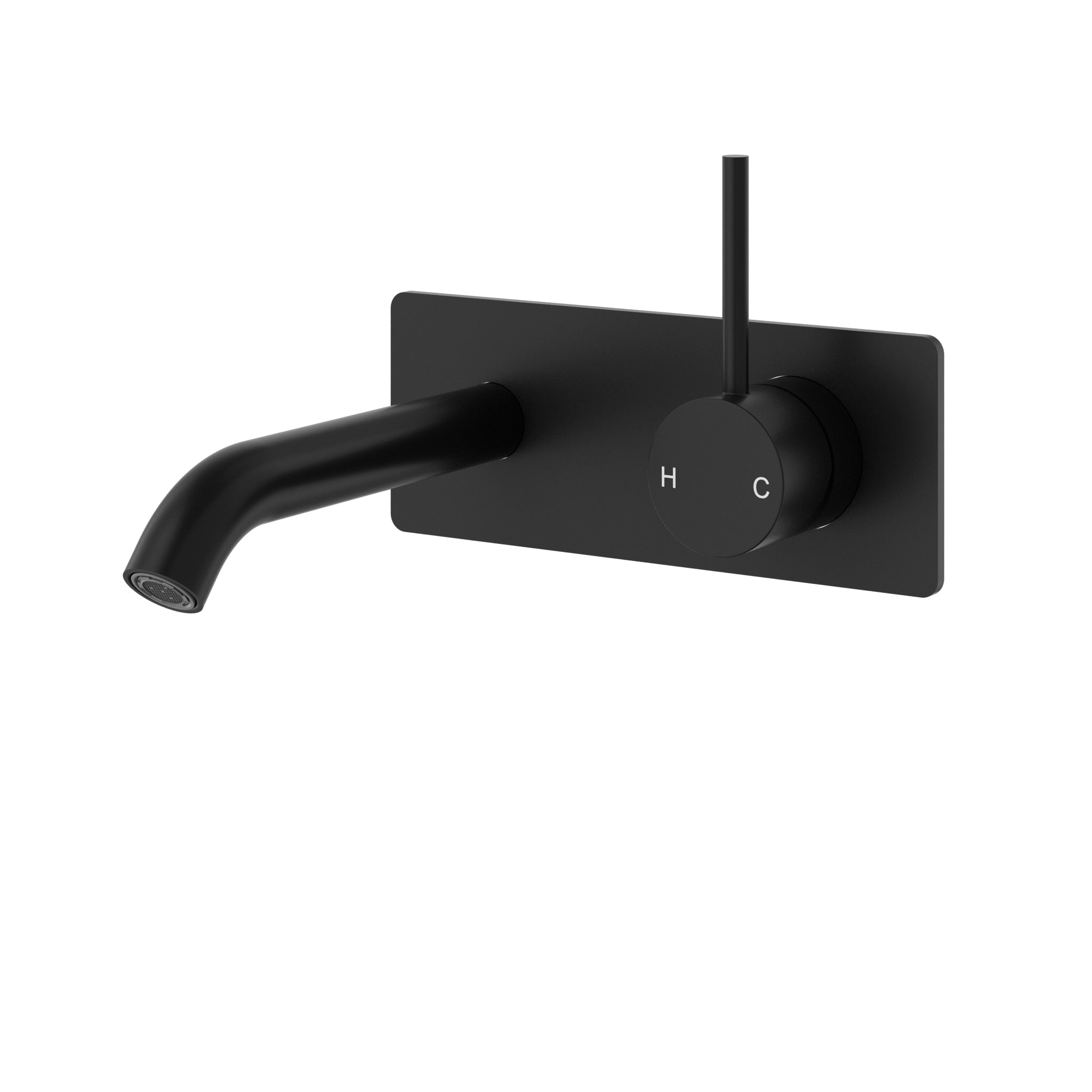Otus Slimline Lever Up Wall Basin Mixer