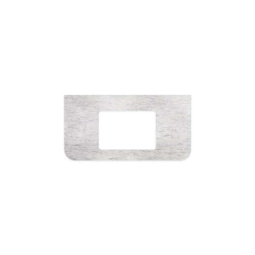 Polar Sacco Silica Free Stone Top Curved Full Depth with Single Undermount Basin Hole