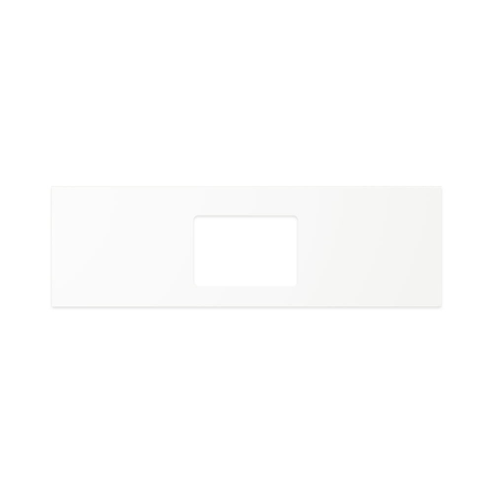 Pure White Solid Surface Top Rectangular Full Depth with Single Undermount Basin Hole - Neche Interiors