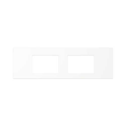 Pure White Solid Surface Top Rectangular Full Depth with Double Undermount Basin Holes