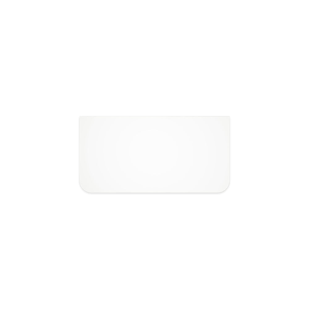 Pure White Solid Surface Top Curved Full Depth - Neche Interiors