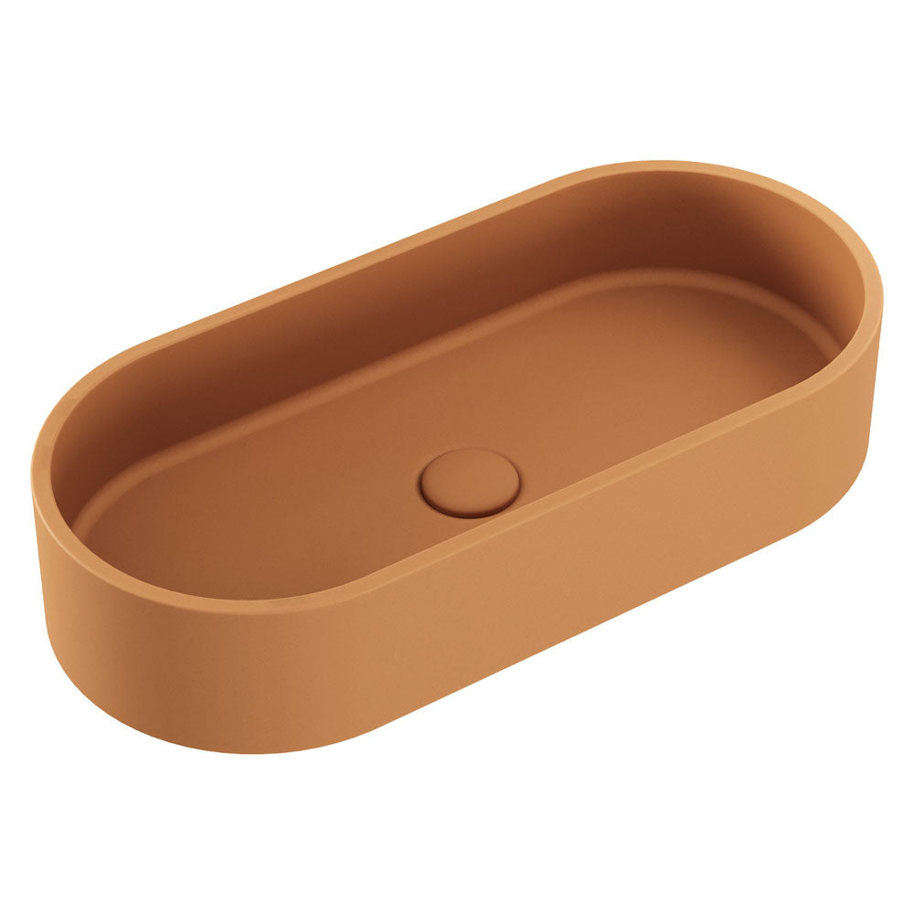 Jada Pill Concrete Above Counter Basin, Tuscan