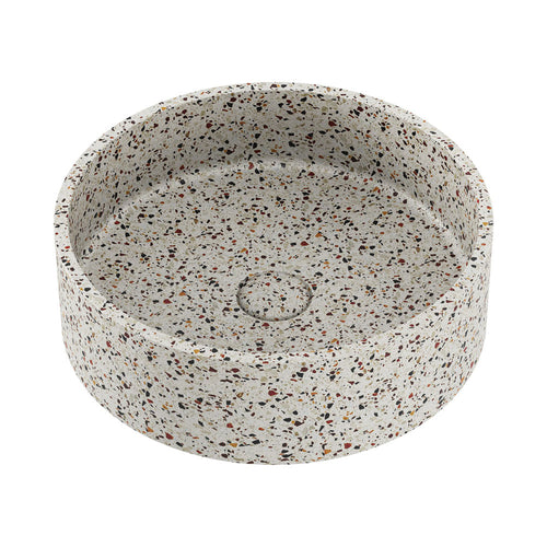 Jada Round Concrete Above Counter Basin, Terrazzo