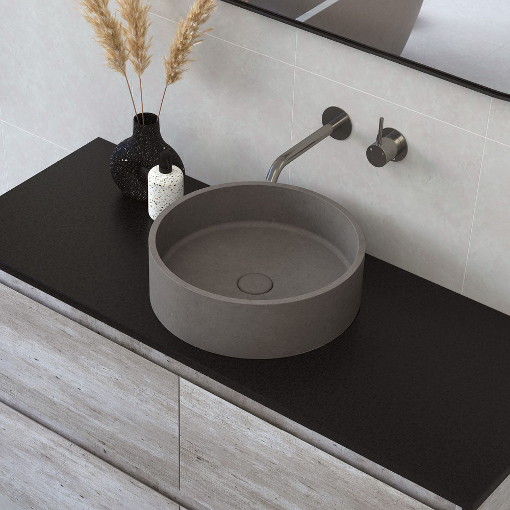 Jada Round Concrete Above Counter Basin