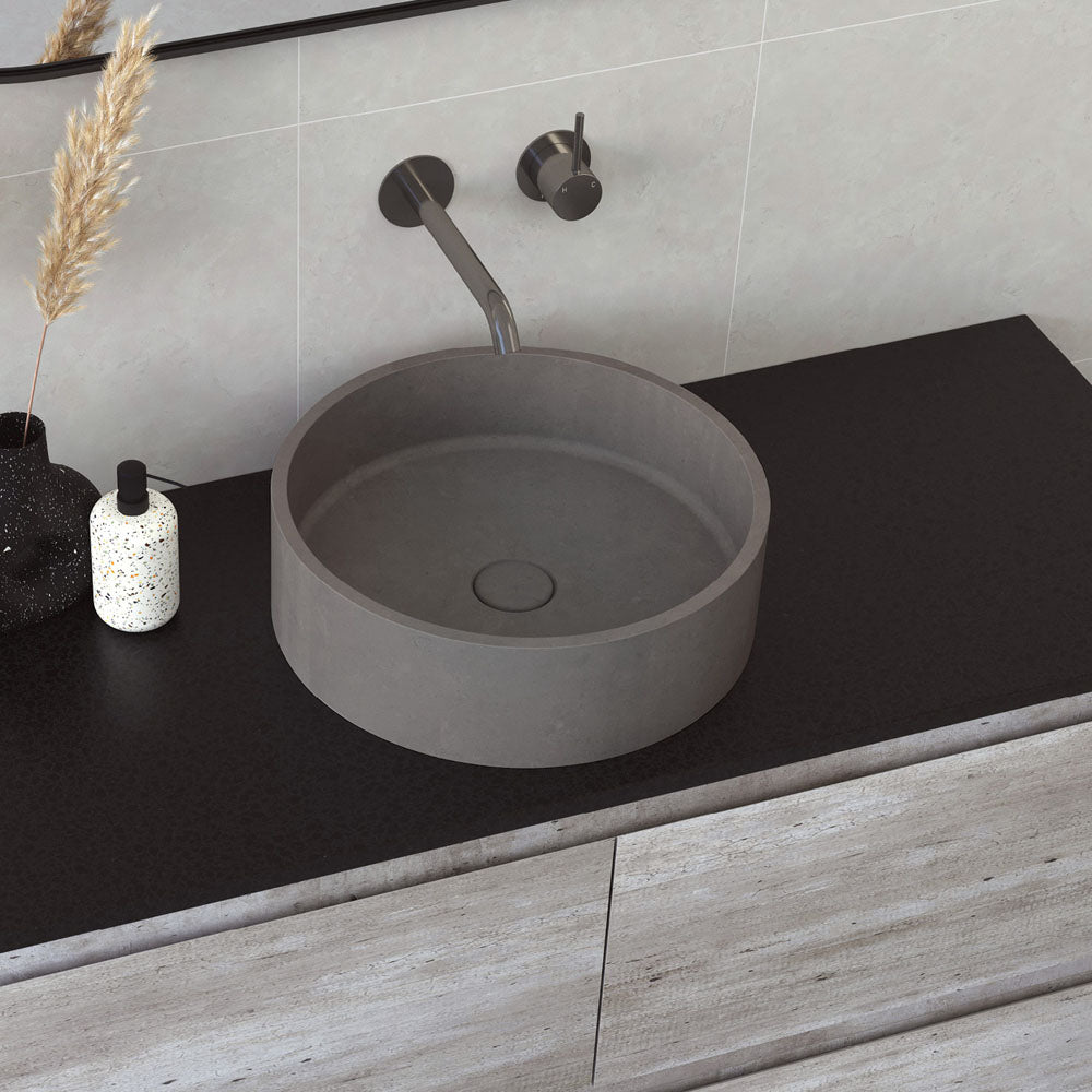 Jada Round Concrete Above Counter Basin