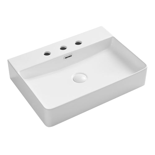 Petra Above Counter Basin, 3 Tap Holes