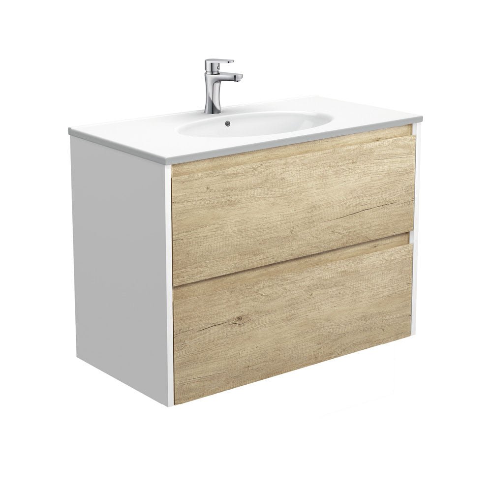 Rotondo Amato Scandi Oak Wall-Hung Vanity