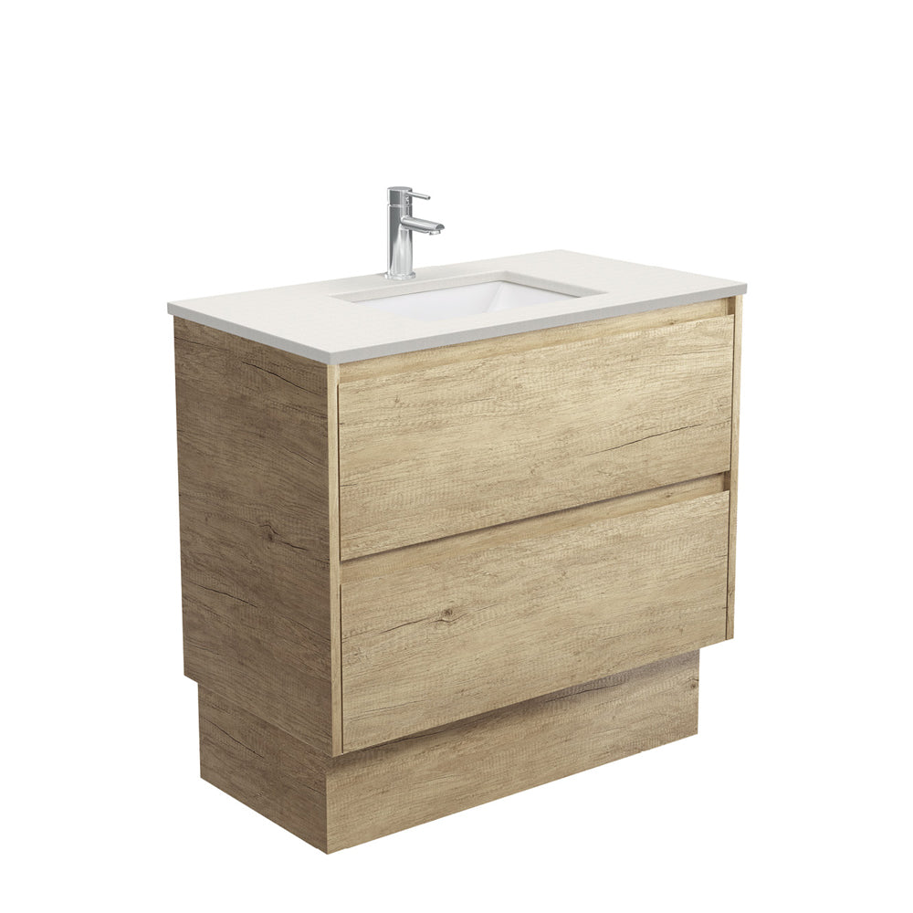Sarah Amato Scandi Oak Vanity on Kick